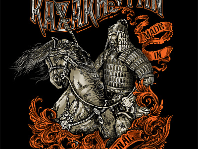 Horseman art design graphic illustration picture tshirt