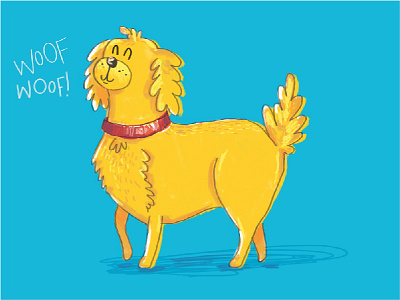 Good Boys V blue characters childrens color colour contrast digital painting dogs hand drawn illustration kidlit yellow