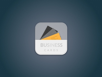 Business Card app icon ios logo