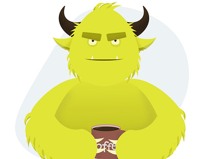 Monster adobe illustrator flat illustration vector