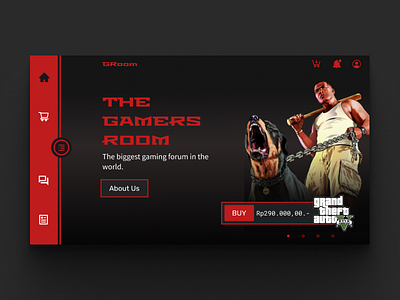 GRoom( Gamers Room) landingpage ui ui design uiux web webdesign