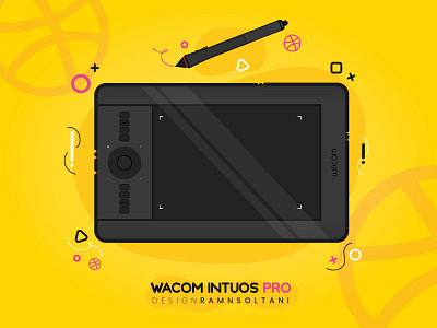 wacom intuos pro art behance design digitalart dribbble flat illustration logo ui vector wacom intuos