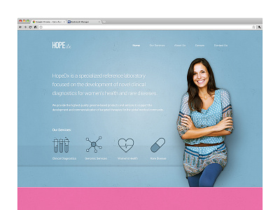 Homepage Design for HopeDx