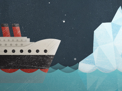 Iceberg ice iceberg night ocean sea ship sky titanic