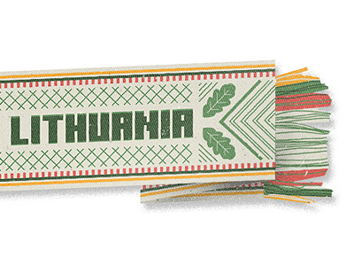 Made In Lithuania banner colours header lietuva lithuania texture traditional