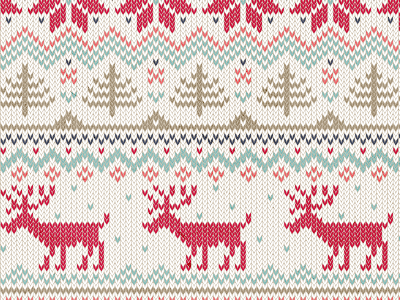 Knitted Christmas Pattern