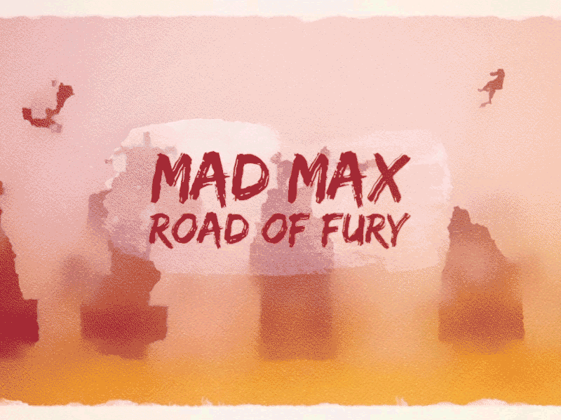 Mad Max: Fury Road - Watercolor ae after effects animated animation fury road gif grunge illustration mad max trailer watercolor