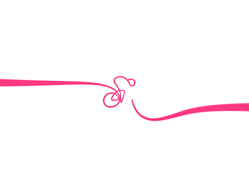 One Line Cycling Animation after effects animation cycle cycling france gif line loop pink racer racing rider
