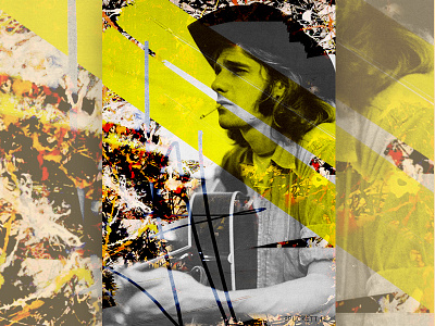 Glenn Fry x Jackson Pollock appropriation digitalcollage photoshop