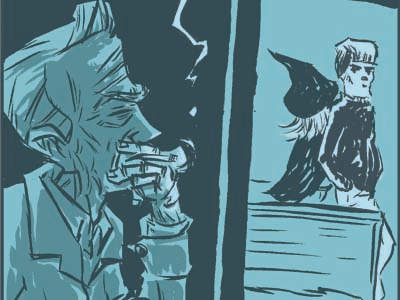 The Long Assignmetn Dribbble Shots comic books comics illustration monchromatic noir story