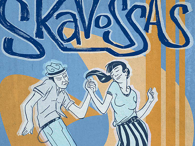 Skavossas15th Anniversary Poster gig poster hand drawn illustration photoshop