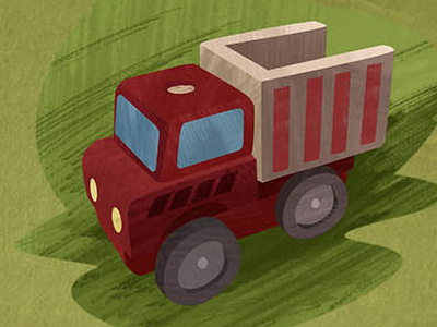 Truck Poster digital painting illustration toys