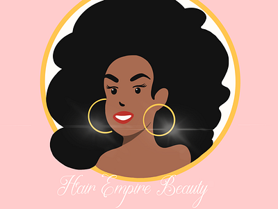 Hair Empire Beauty Logo Design art design flat graphic design illustration illustrator logo minimal vector