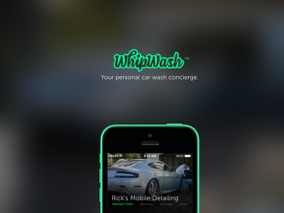 WhipWash™ blur ios7 iphone neon starter startup