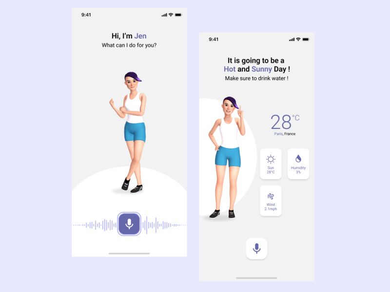 Voice Assistant App by Jean-Pierre Liney Linkoko on Dribbble