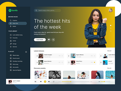 Spotify concept redesign