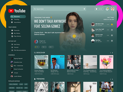 YouTube concept redesign