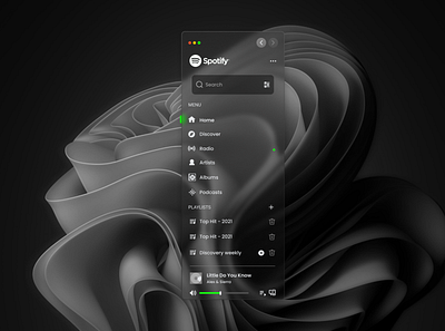 Spotify menus concept (remake) app branding design graphic design typography ui ux