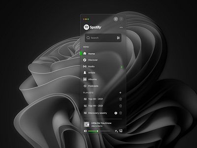 Spotify menus concept (remake)