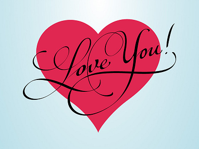 Heart SVG heart lettering love script svg typography