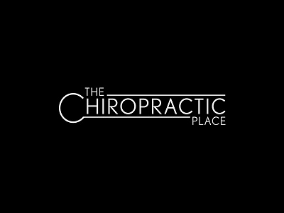 The Chiropractic Place branding design illustrator logo typographic logo