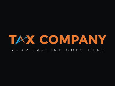 Minimalist Tax Company Logo Design
