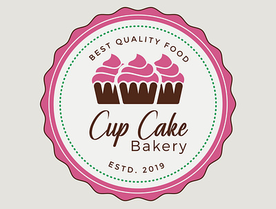 Cupcake ,Bakery or Food Shop Logo sweet