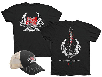 Lynyrd Skynyrd T-Shirt & Hat Design hat illustration lynyrd skynyrd t shirt