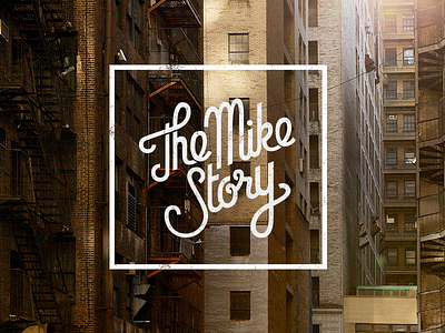 The Mike Story band branding drawing hand lettering illustrator lettering logo music musician