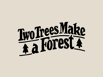 Two trees make a forest