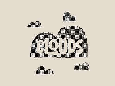 Clouds drawing hand lettering illustration lettering letters midcentury midcenturymodern procreate truegrittexturesupply type typography