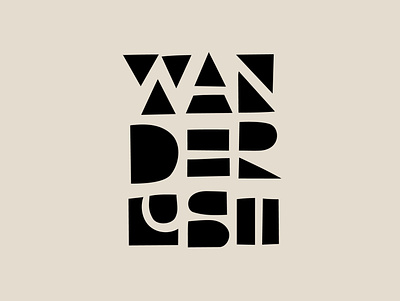 Wanderlust drawing hand lettering illustration lettering logo type typography vector wanderlust