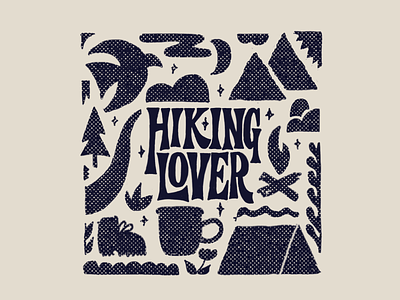 Hiking lover🥰 drawing hand lettering hand lettering illustration lettering letters logo ourdoors outdoor procreate type typography