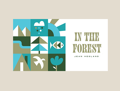 In the forest book book cover font forest illustration ipadpro letters logo outdoor type typography vector