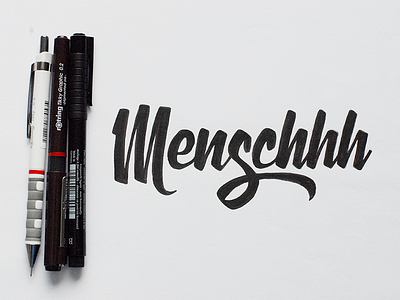 WIP Menschhh branding drawing hand lettering lettering logo sketches