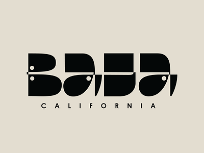 Baja California! 36daysoftype baja font fonts lettering letters logo reverse type type design typo