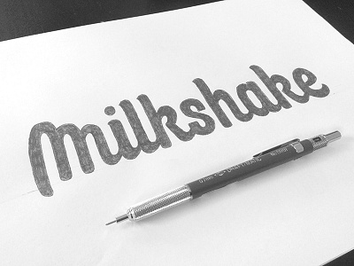 Milkshake Logo branding drawing hand lettering lettering logo sketches