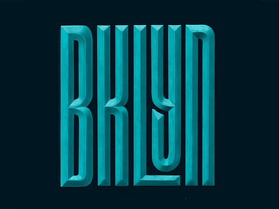 BKLYN analogique bevels digital drawing hand lettering ipad lettering procreate