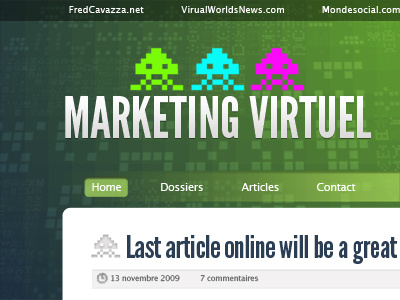 Marketing Virtuel Project 2 blog green pixel