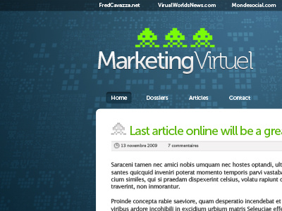 Marketing Virtuel Project 4 blog blue green museo