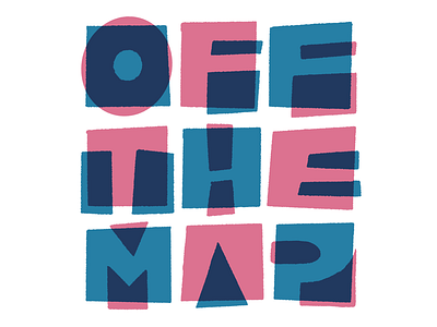 Off the Map color font colors lettering letters mid modern