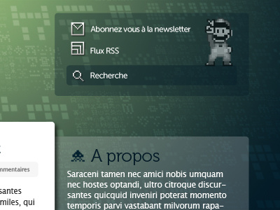 Marketing Virtuel Project 6 blog blue css3 green