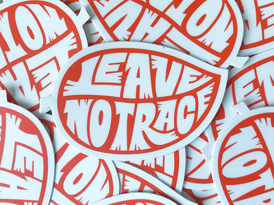 Leave no trace sticker