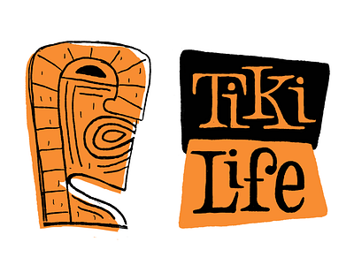 Tiki Life hand lettering illustration lettering letters tiki tiki art type typography