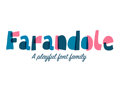 Farandole Font Family color font font fontself fun funky mid modern playful type typography