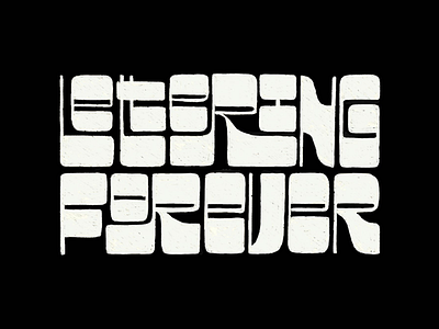 Lettering Forever 70s black funky hand lettering lettering letters type white