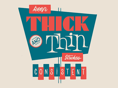 Keep Thick and Thin Strokes consistent