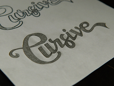 Cursive Script drawings lettering script sketches typography