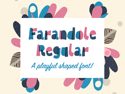 Farandole Color Font Family birthday font fun letters playful type typo