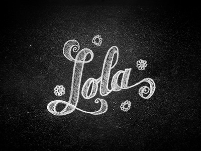 Lola Chalk Style chalk chalkboard drawing lettering lola type typography